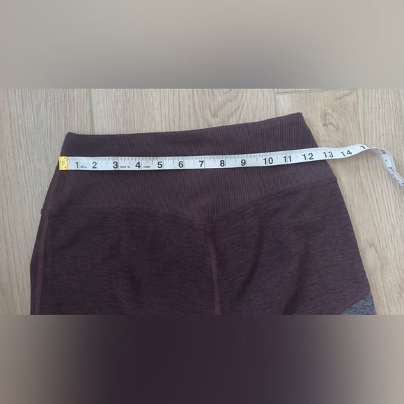 ALO Yoga Women's Burgundy and Gray Leggings 🍷 - Picture 4 of 6